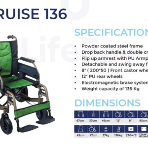 E-CRUISE 136 POWER ELECTRIC WHEELCHAIR