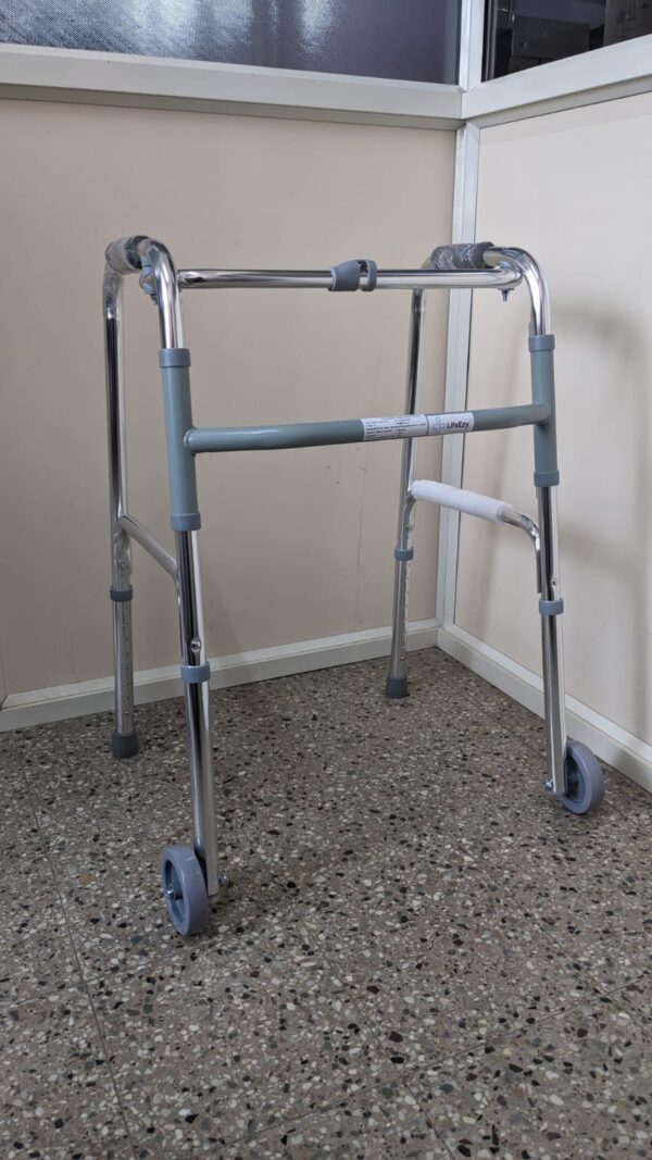 Red Rover Walker ROVER 12 ADULT WALKER WITH WHEELS/ROLLATER WALKER - Omkarmeds