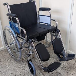 THUNDER 12 COMMODE WHEELCHAIR WITH ADJUSTABLE FOOTREST